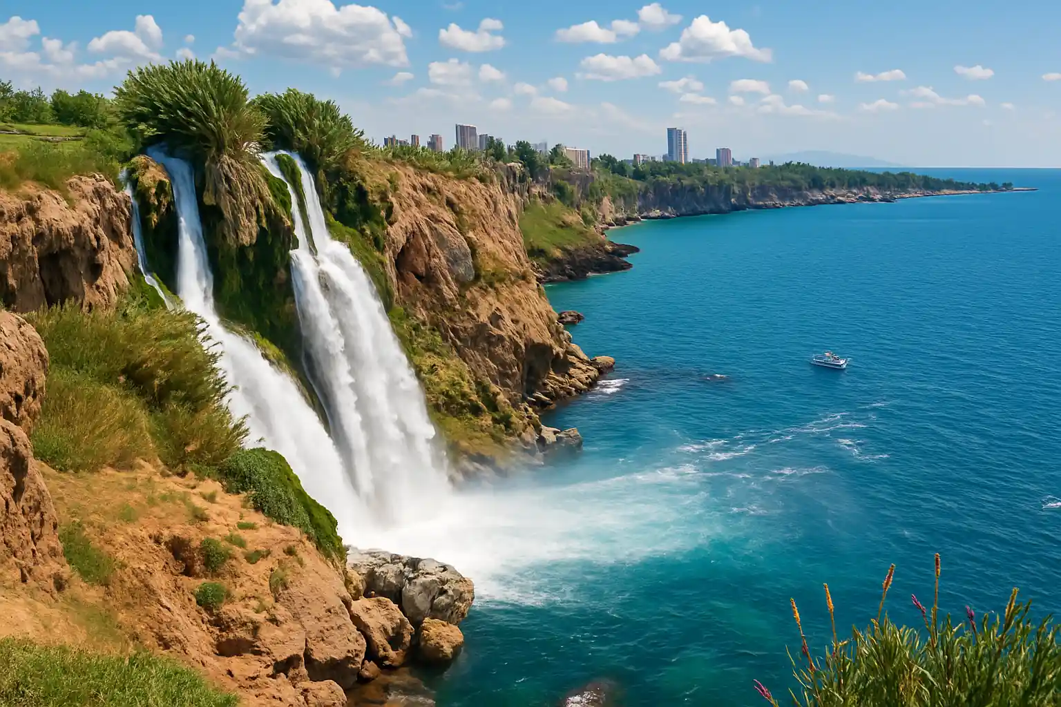 Düden Waterfall: Where Nature Meets the City of Antalya